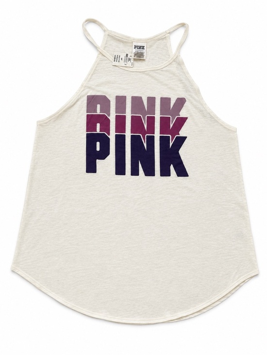 PINK Victoria's Secret Tops - PINK Victoria’s Secret Logo Tank Top NWT Size Small Racerback